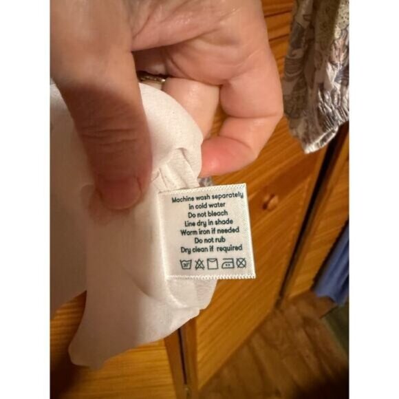 Roller Rabbit Women’s Pastel Floral Tiered Long Sleeve Dress Size XS Cottagecore - Picture 14 of 16